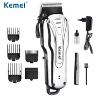 kemei km 1992 powerful electric rechargeable hair clipper low noise hair trimmer with 361013mm limited comb wireless use