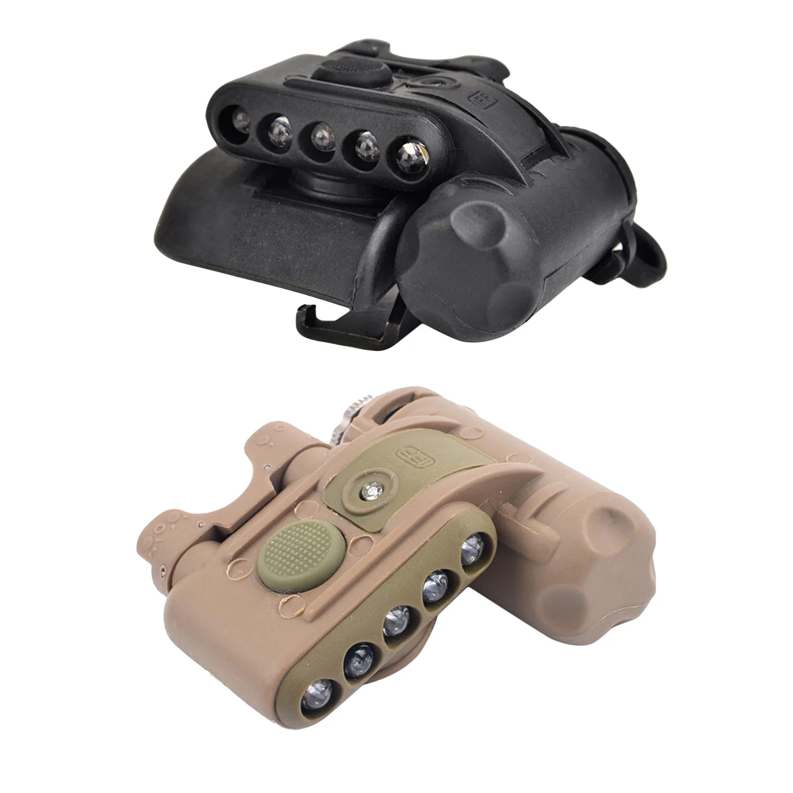 

Tactical Helmet Flashlight Torch LED IFF Signal Lights Survival W/ Case