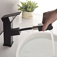 black square pull basin faucet stainless steel household toilet faucet