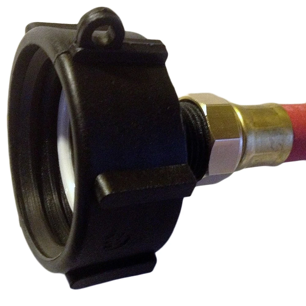 

Food Grade Drain Adapter Black Part For Garden Hose IBC Tote Tank Useful New