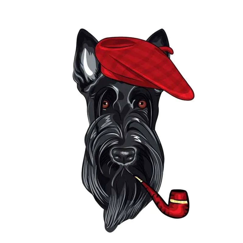 

Car Stickers Decals Cartoon A Dog with A Cap Cover Scratches Car Accessories for Rear Windshield Window Trunk Bumper KK15*9cm