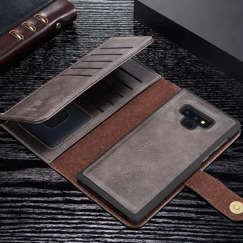 DG. Ming для Samsung Note 9 8 Note10 чехол кошелек откидной Магнитный из натуральной кожи Galaxy S8