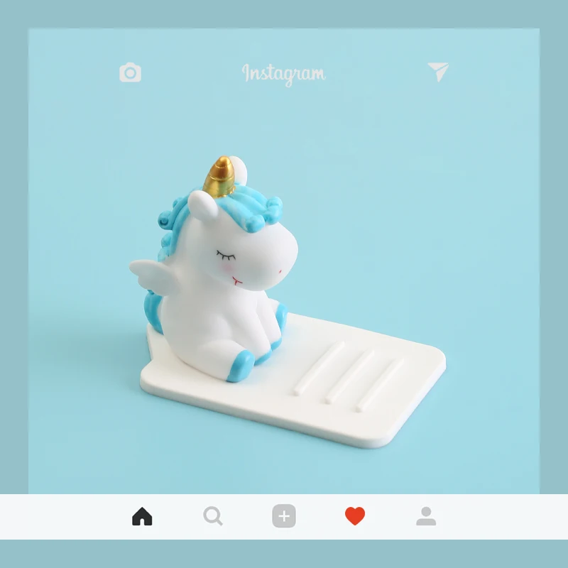 Телефон с единорогом держатель креативный силиконовый телефон кронштейн Милая