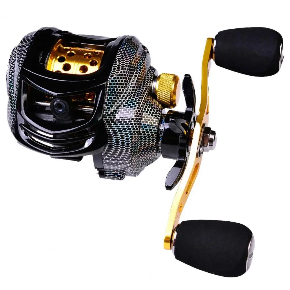 Metal rotating reel in turn line type, maximum drag roll 10kg, Baitcast reel, magnetic brake, strong metal rotating fishing reel