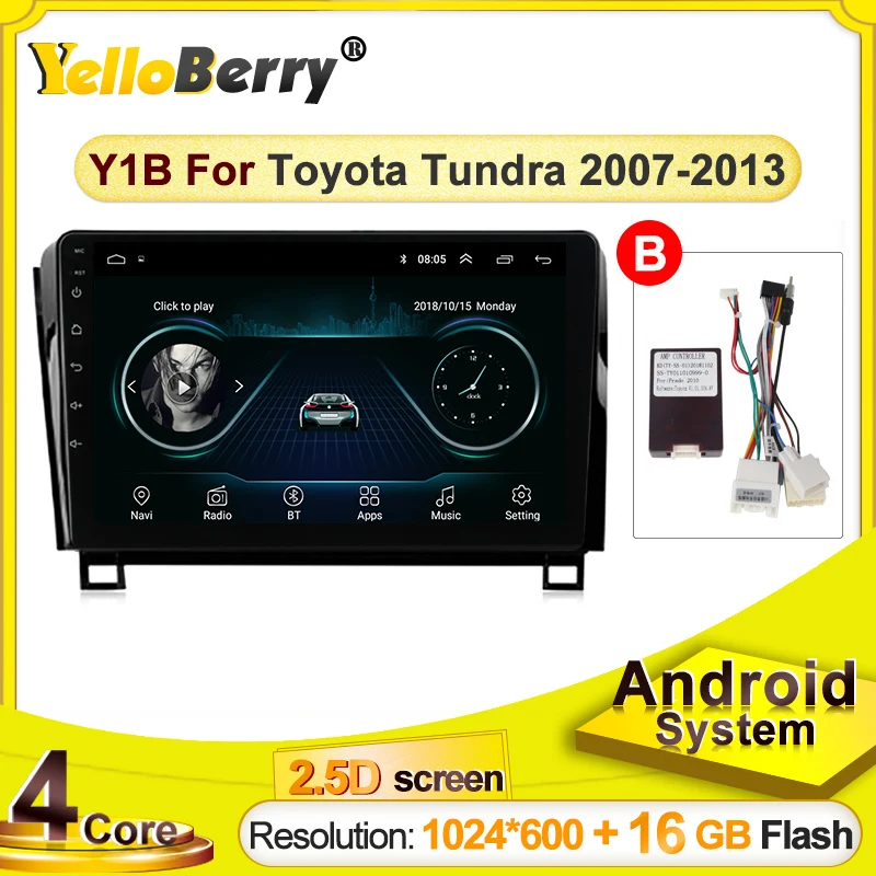 4 ядра Android системы для Toyota Tundra 2007-2013 головное устройство 2 Din автомобильный