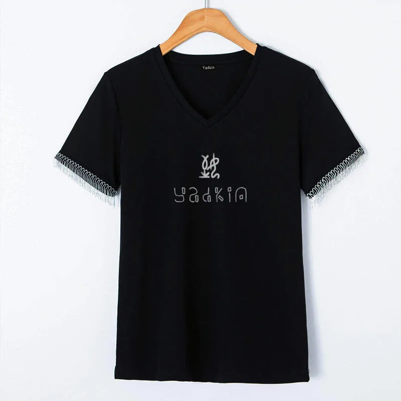 

New High quality European and American summer short sleeve soft leisure and breathable cotton women's T-shirt