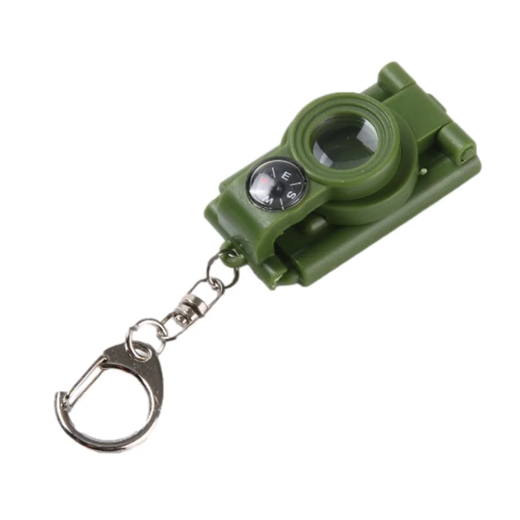 

Keyring Monocular Collaspble Keychain Telescope Toy Foldable Key Ring Telescope Pendant, Green