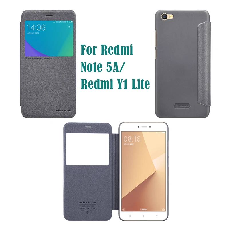 Для Xiaomi Redmi Note 7 8 5A 7S чехол Note7 6 8 Pro Флип кожаный чехол Nillkin Sparkle Series PU флип-чехол для Redmi Y1 Lite сумки