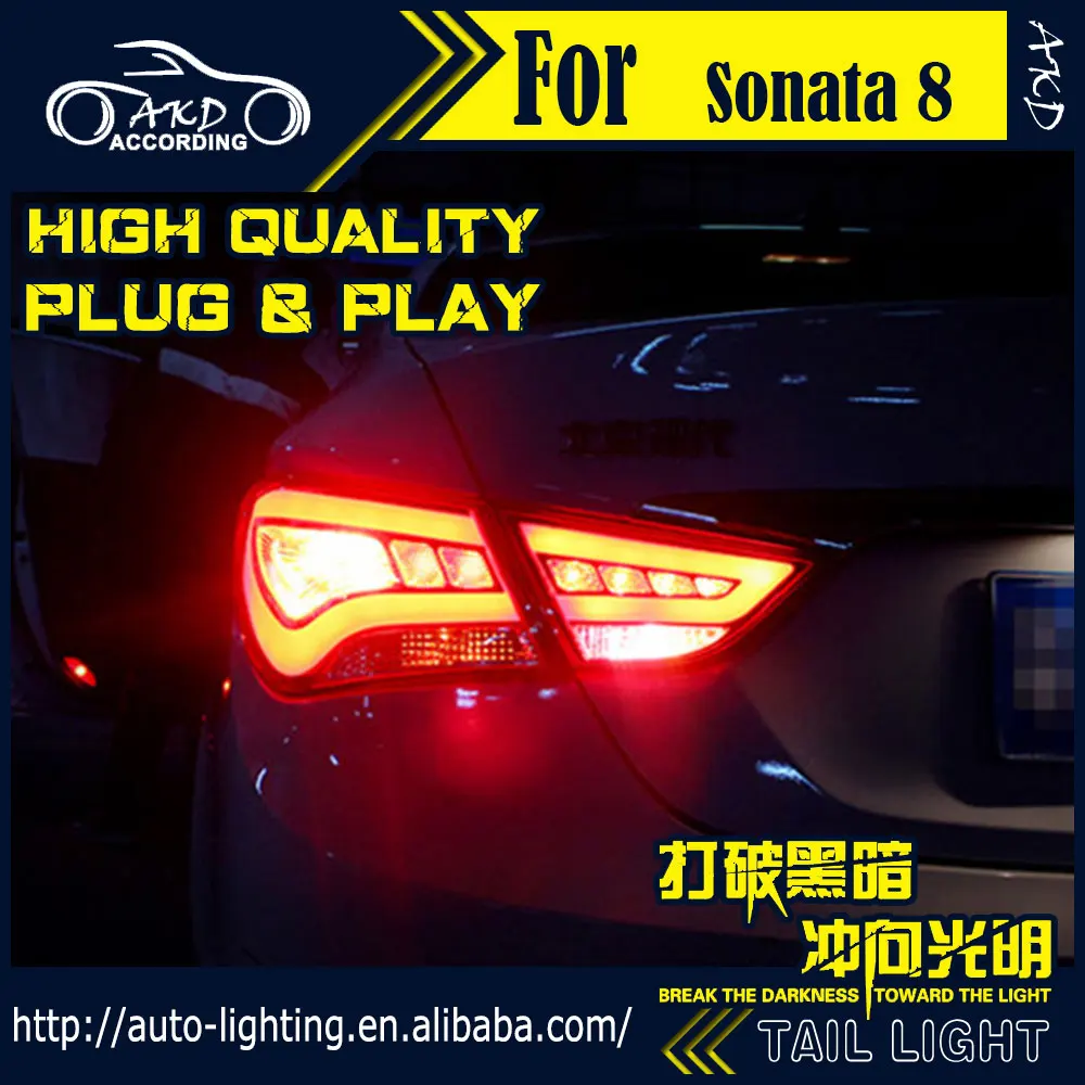 АКД стайлинга автомобилей хвост лампа для Hyundai Sonata задние светильник s