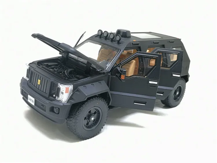 Новинка 1/32 г. PATTON SUV Грузовик литая модель автомобиля игрушка джип для детей звуковое освещение Вытяните назад Подарки