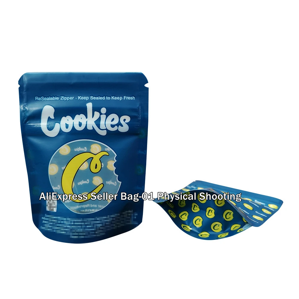 Новый пакет для печенья Mylar перезаряжаемая упаковка только никаких патчей еды