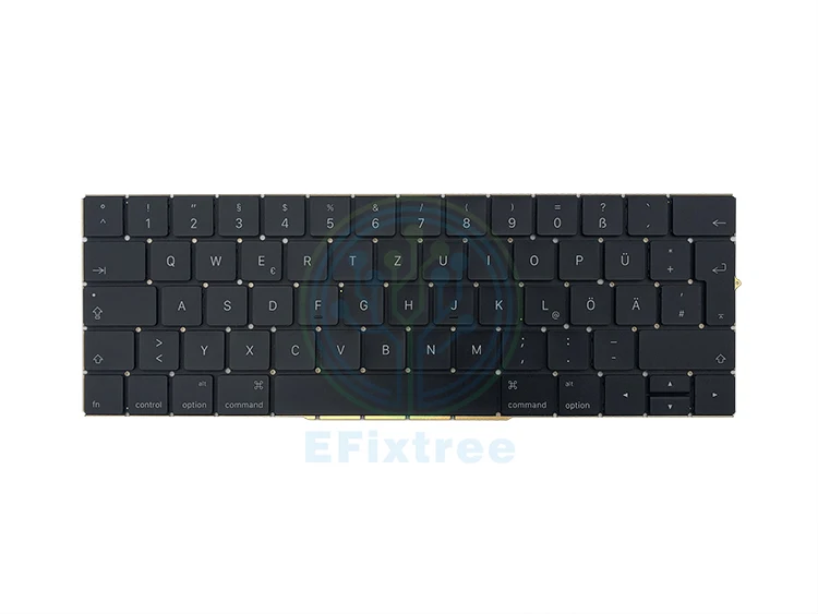 Оригинальная клавиатура A1706 немецкий для Macbook Pro retina 1" 15" A1707 макет с подсветкой EMC 3071 3163 3072 3162
