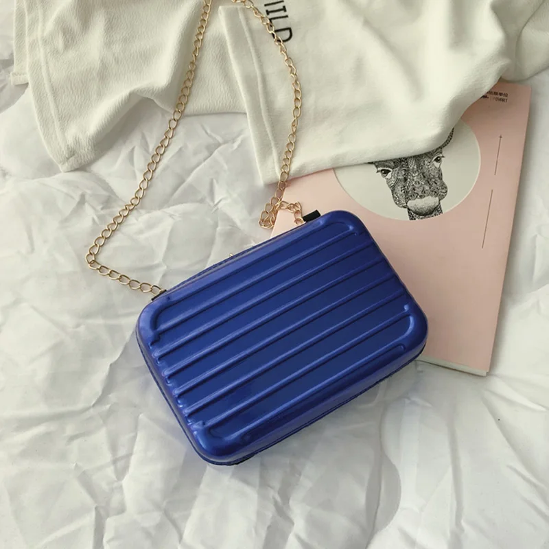 Женская сумка для багажа мягкая квадратная из ракушки на плечо с цепочкой и