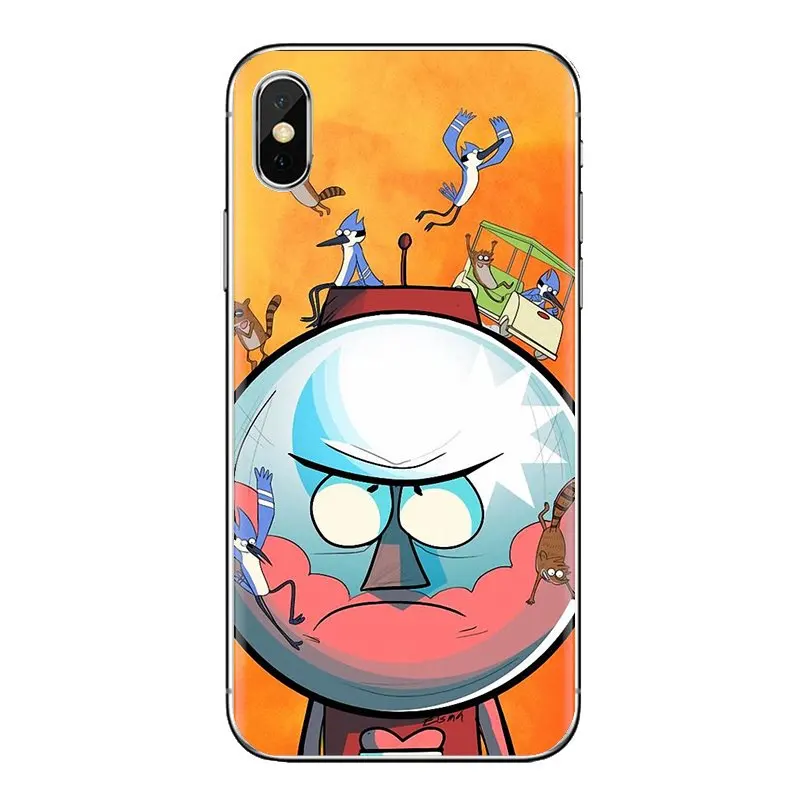 Обычное шоу Ригби Blue Jay енота ТПУ чехлы накладки для Oneplus 3t 5T 6T Nokia детей возрастом 2