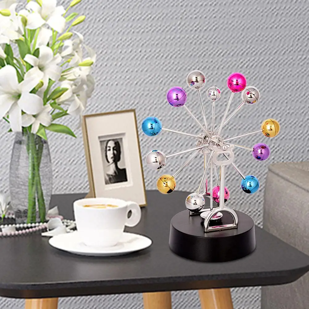 Newton Pendulum Balls Ferris Wheel Permanent Motion Meter Color Balance Ball Instrument For Home Desk Ornaments | Дом и сад