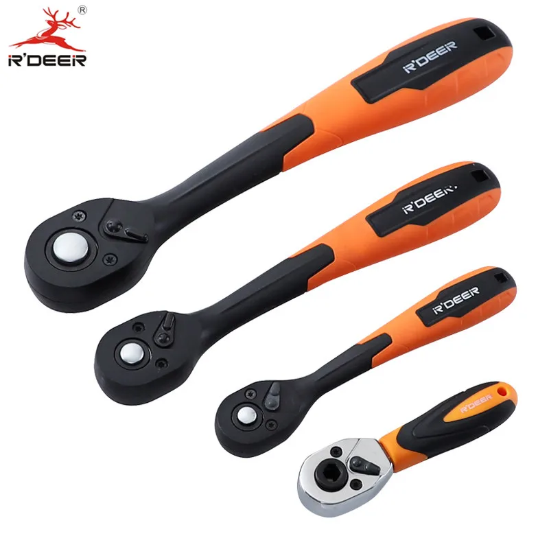 

72 Teeth Ratchet Wrench 1/4" 3/8" 1/2" CR-V Wrench Set Reverse Adjustable Spanner Quick Release Professional Repair Hand Tools