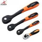 Набор гаечных ключей с трещоткой, 72 зубца, 14 дюйма, 38 дюйма, 12 дюйма, CR-V дюйма, регулируемый гаечный ключ, быстросъемный профессиональный ручной инструмент для ремонта