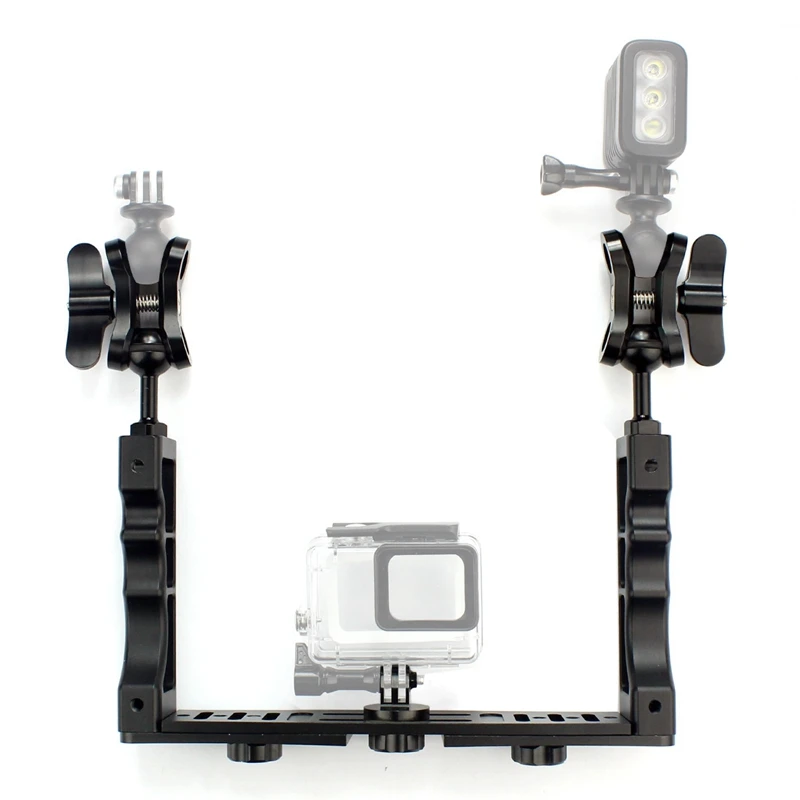 Cnc Scuba Diving Underwater Light Arm System Three-Clip Tray Bracket Handle Grip Stabilizer Video Gopro Digital Slr Camera | Электроника