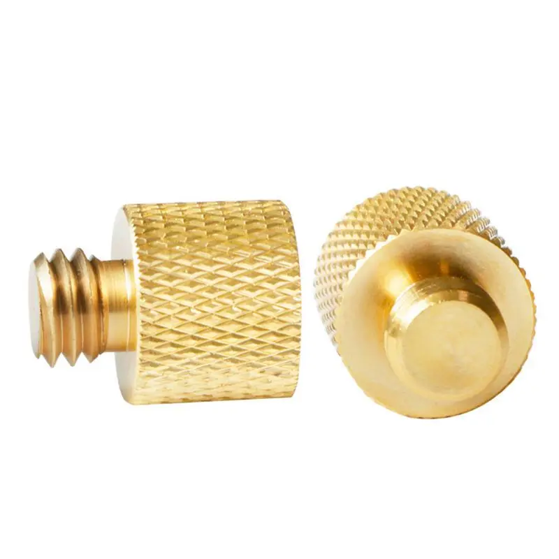 

Copper 1/4 Female to 3/8 Male Tripod Thread 1/4 Male to 3/8 Female Adapter Mount