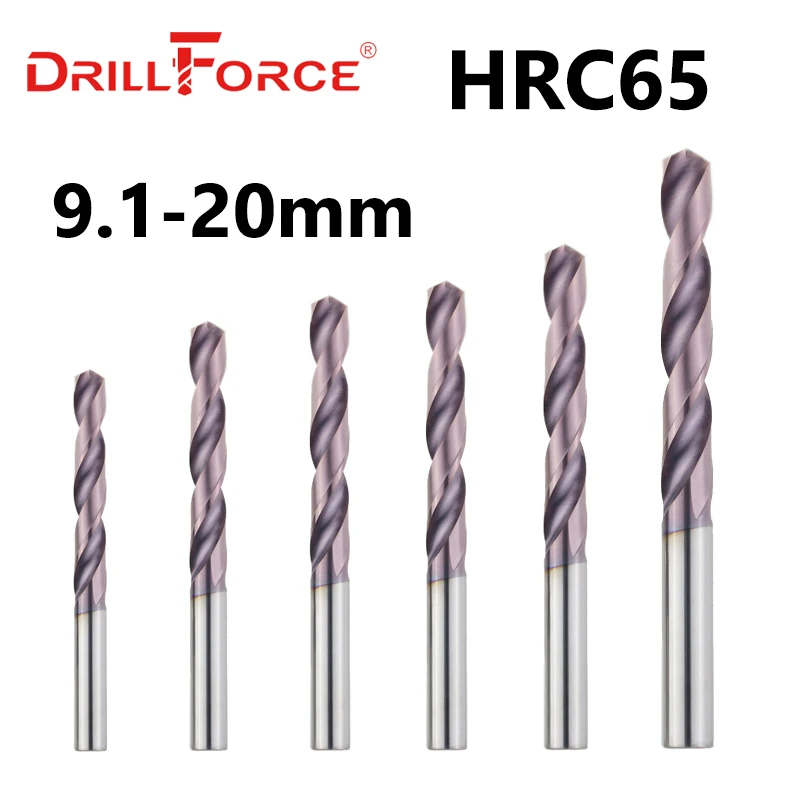 Drillforce 1 шт. диаметр. 9 20 0 мм HRC65 вольфрамовые твердосплавные сверла сверло для