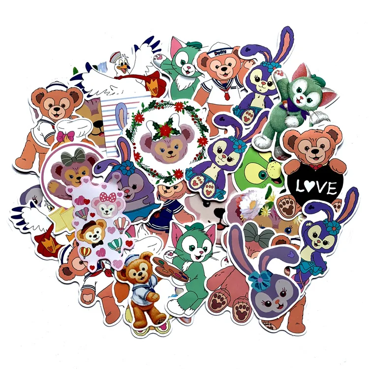 30 шт. серия для девочек Даффи медведь балетный кролик наклейка скрапбукинга