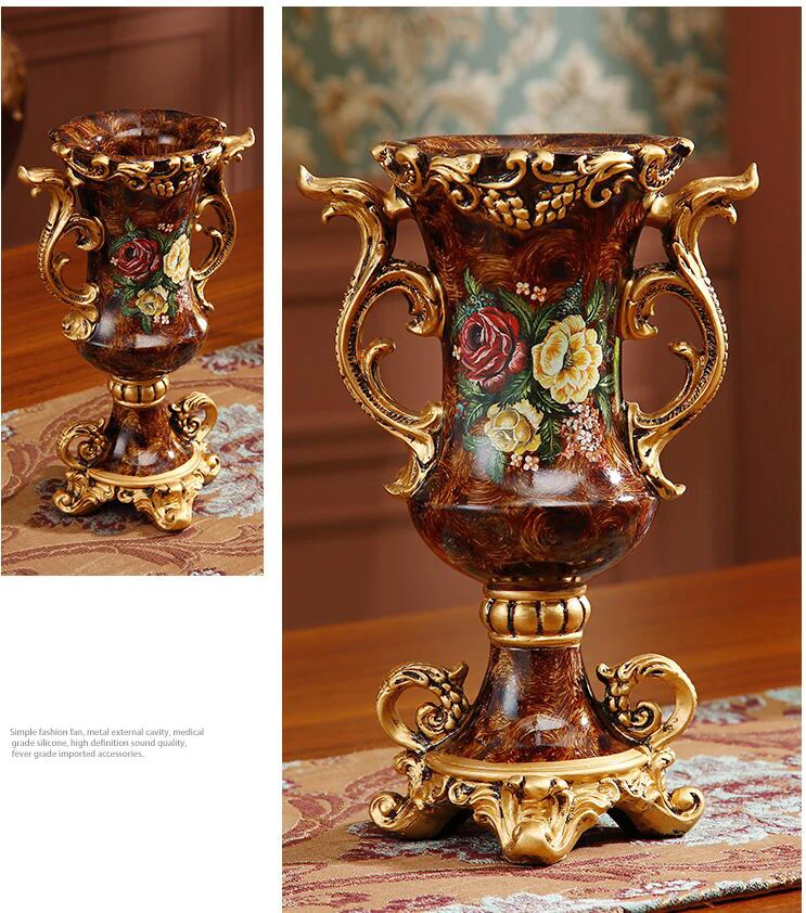 

Flower Vase Artificial Flower pot Figurines Home Furnishing Decoration Craft Livingroom Silk Fake Flower Table Ornament 10574462
