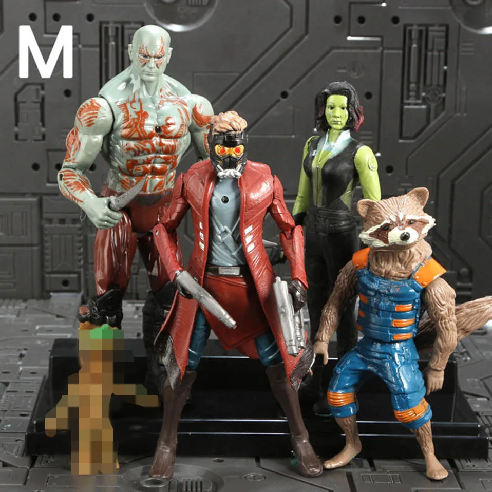 M5pcs 7 шт./компл. Мстители Капитан Америка Venom танос «Человек-паук»; «Дэдпул»; Железный человек из ПВХ, движущаяся фигурка, Железный человек Коллекционная модель игрушки - Цвет: M5pcs