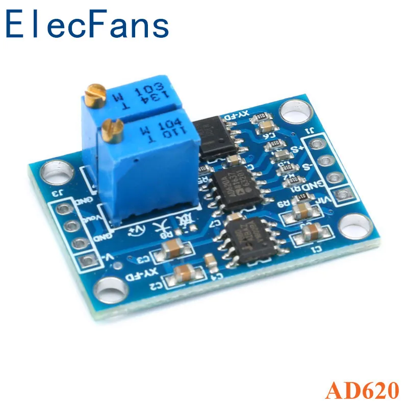 AD620 DC усилитель напряжения сигнала контрольно измерительная Модульная плата 3 12VDC