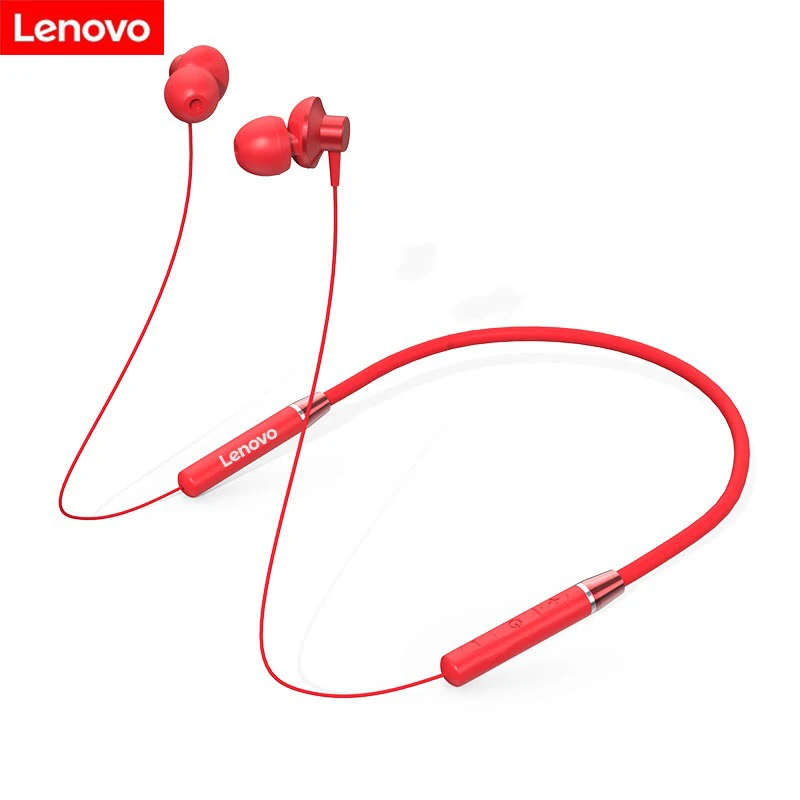 Оригинальная Bluetooth гарнитура Lenovo HE05 шейные спортивные беруши шумоподавление с