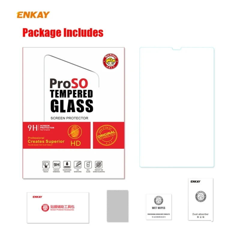 

For Lenovo M10 Plus 10.3 E10 TB-X104F 10.1 ENKAY 0.33mm 9H Surface Hardness 2.5D Explosion-proof Tempered Glass Screen Protector