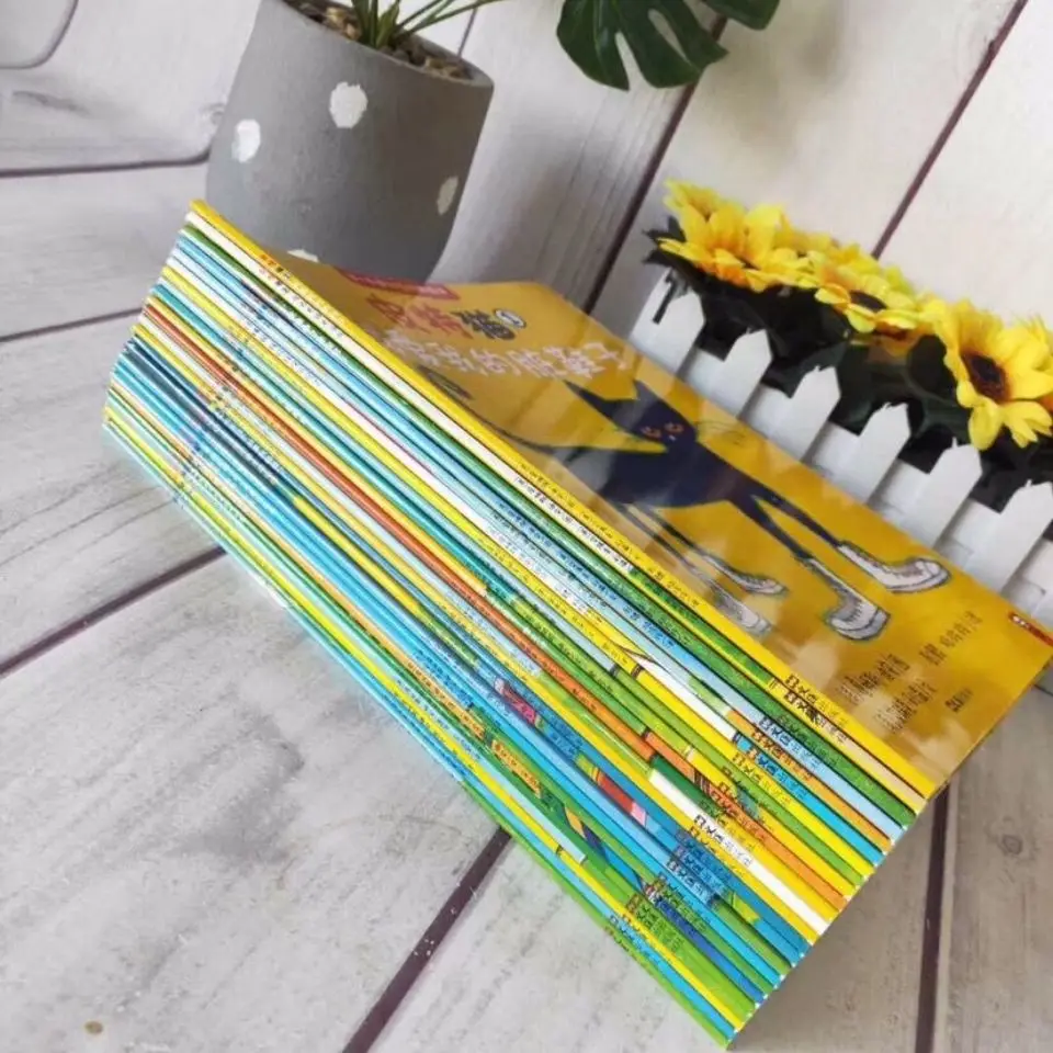 Cena 24 Książki/zestaw Mogę Przeczytać Pete Obraz Kota Książki Dzieci Dziecko Słynna Historia Chińskie Opowieści Książka Dla Dzieci Zestaw Dziecko Dobranoc Książka