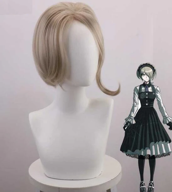 

30CM Danganronpa V3: Killing Harmony Tojo Kirumi Wig Cosplay Costume Dangan Ronpa Heat Resistant Synthetic Hair Women Short Wigs