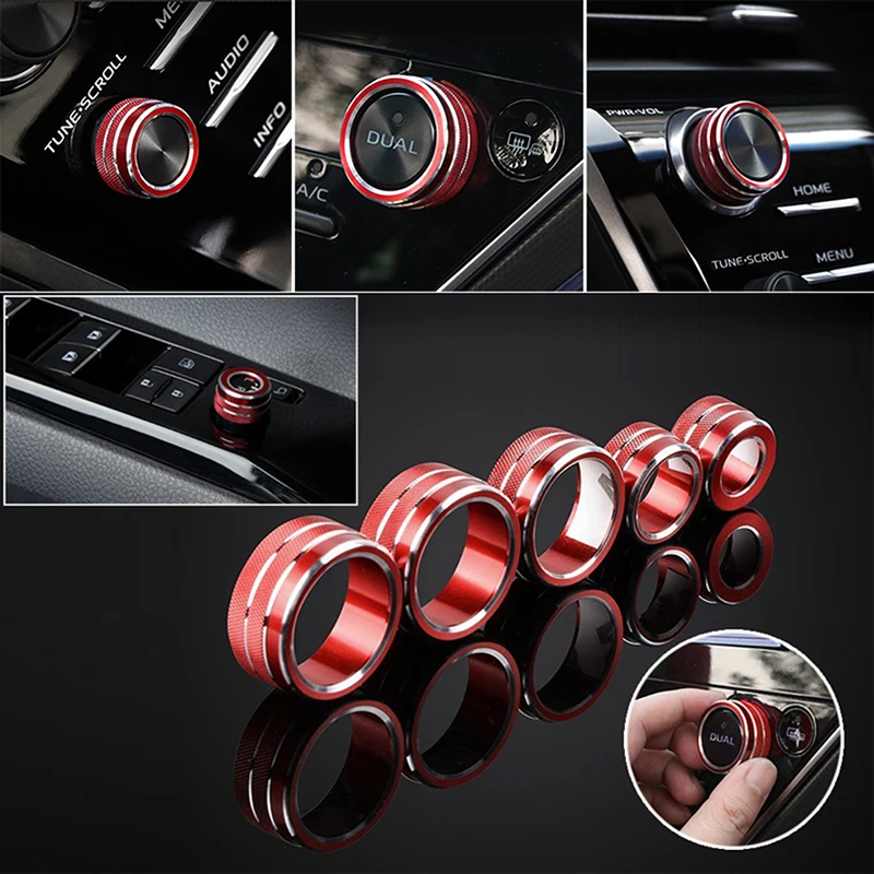 5 шт. черная кнопка для автомобильного кондиционера с функцией звука круглая