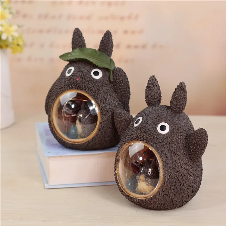Лампа Totoro из смолы светодиодный ночсветильник ландшафсветильник прикроватная