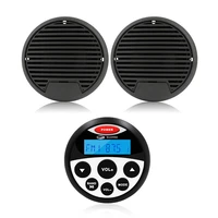 marine bluetooth stereo audio system radio fm am receiver mp3 player for utv atv boat motorcycle3inch waterproof marine speaker