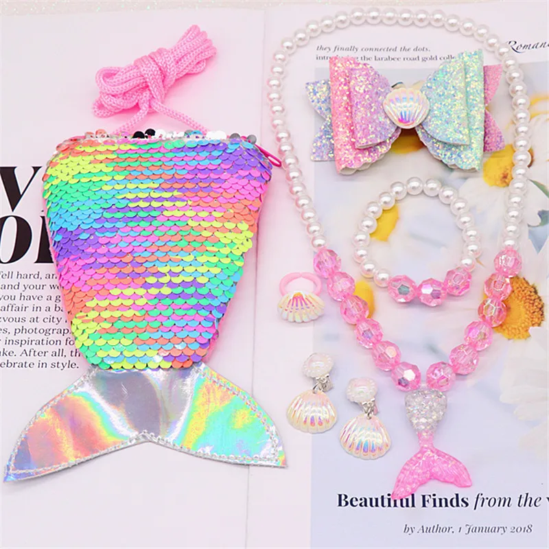 6 шт./кор. Русалка аксессуары ювелирные изделия комплект включающий в себя