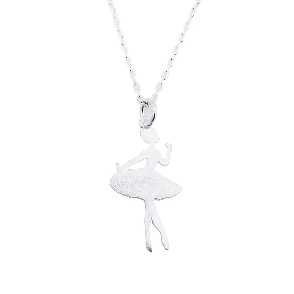 Милые ожерелья SMJEL с балериной для женщин модное массивное ожерелье в виде