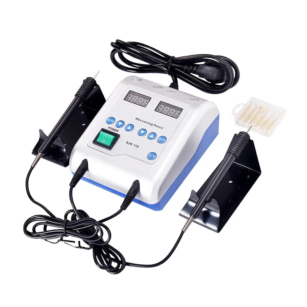 

Professional Electric Dental Waxer Teeth Heated Wax Carver Knife Double Carving Pencil Wax Tips Dental Lab Equipment