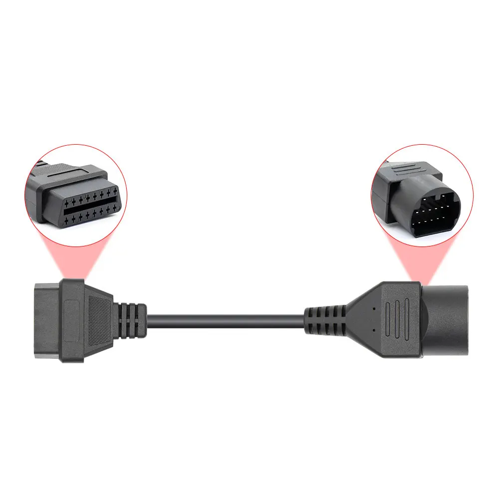 Для G-M 12PIN для Opel для Honda Для KIA для Mazda для Nissan для Mitsubishi OBD2 Диагностический адаптер OBD разъем OBDII сканер