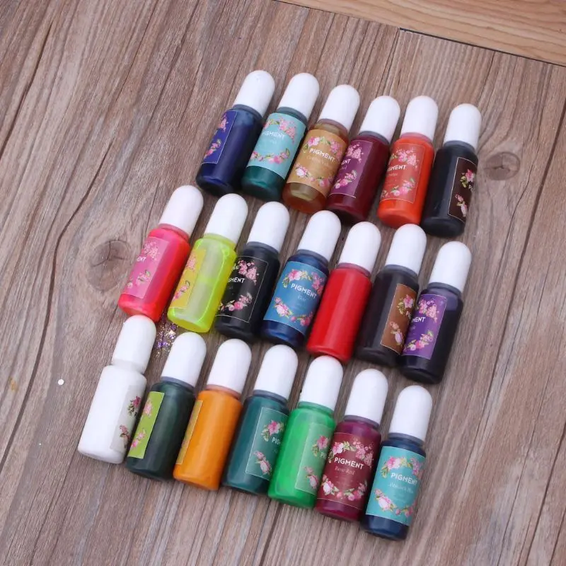 

20 Color Epoxy Resin Pigment Kit Liquid Epoxy Resin Colorant Dye Jewelry Making