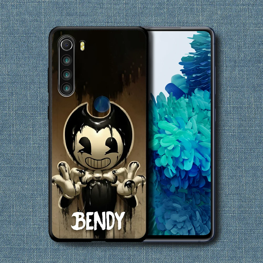 

Bendy and game Ink Machine Phone Case For Xiaomi Redmi Note 7 8 8T 9 9S 4X 7 7A 9A K30 Pro Ultra black Cover Trend Back Luxury