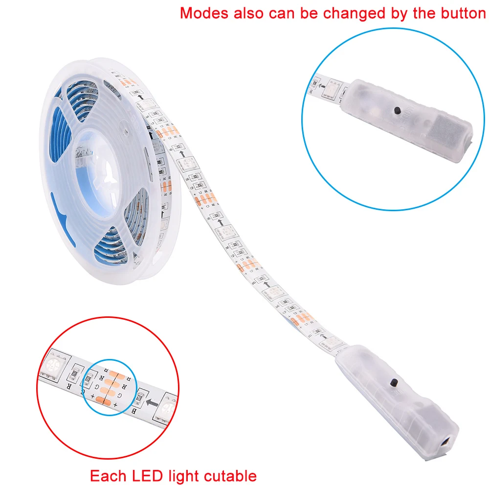 Светодиодный светильник RGB USB с музыкальным голосовым управлением гибкая