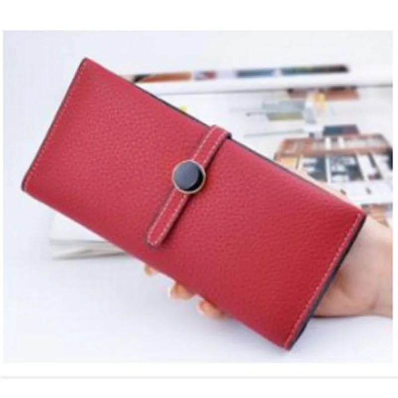 

Fashion High Quality Leather Zipper Long Women Thin Wallet Card Holder