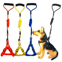 5 colors nylon dog leash and collar set leash for dog small medium large puppy big dog necklace leash rope pets accessories
