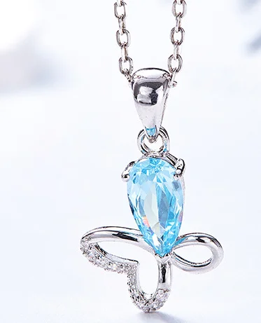 

YVV95 925 Sterling Silver Wedding Pearl Zircon Necklace Earrings crystal lovers Bracelet