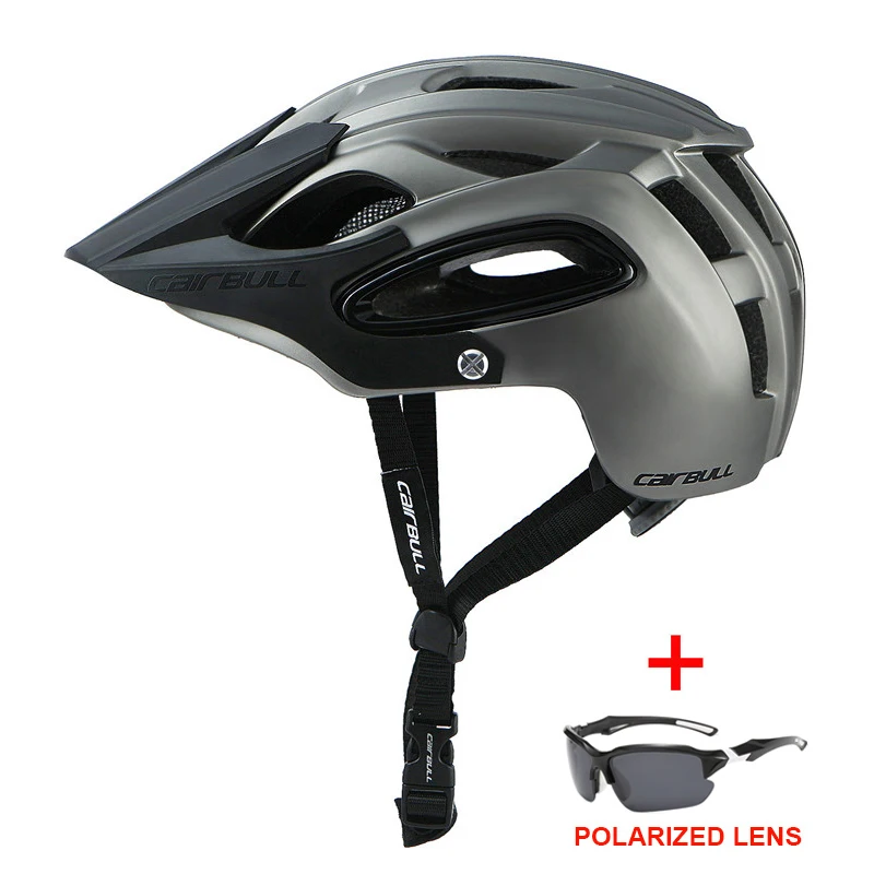 Спортивный дышащий велосипедный шлем для верховой езды с очками мужчин и женщин