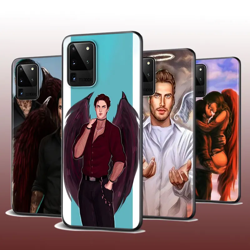 

For Samsung S22 S21 S20 FE Ultra Pro Lite S10 5G S10E S9 S8 S7 Plus Romance Club Shockproof Soft Black Phone Case
