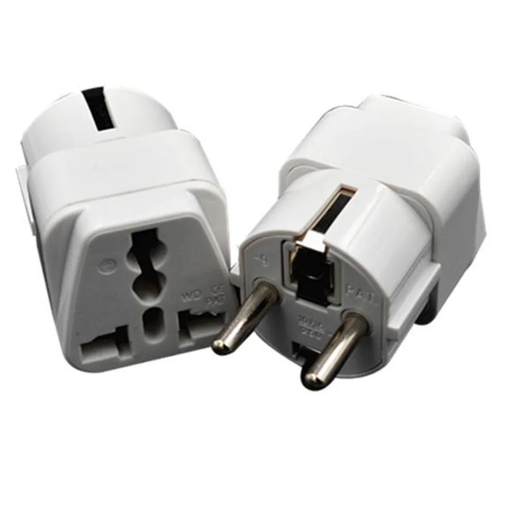 Черный Белый ЕС 4 8 мм универсальный адаптер вилки для путешествий переходник США