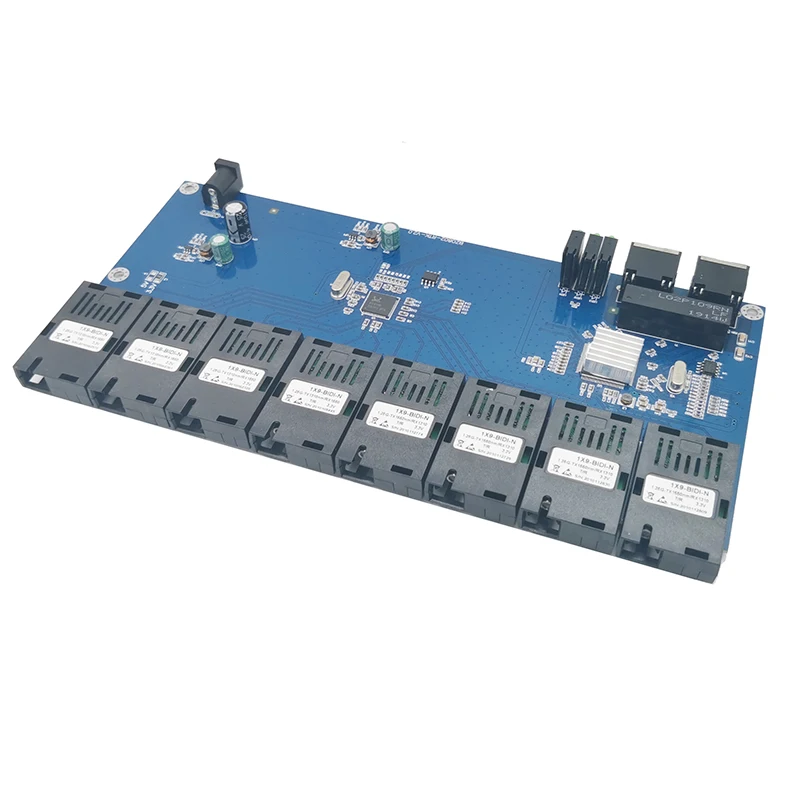 Гигабитный Ethernet коммутатор 8 155 м волоконный порт 2 1000 RJ45 UTP промышленного класса