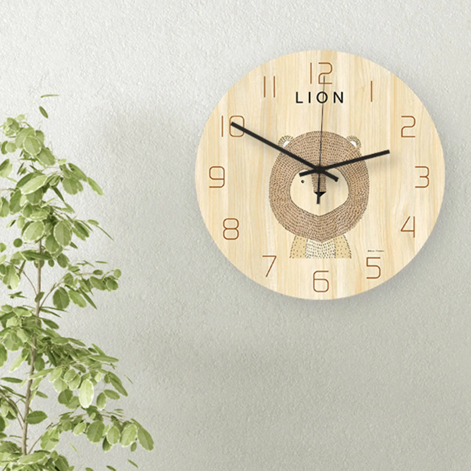 Настенные часы в скандинавском стиле с милыми животными креативные Мультяшные